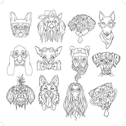 Kaisercraft Colouring Book Cats & Dogs, 25 x 25 x 0.6 cm, White