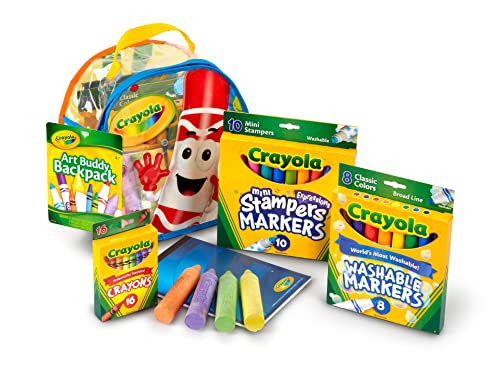 Crayola Art Buddy Kids Backpack & Art Tools Kit, Gift for Kids