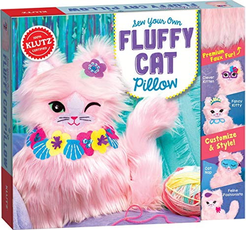 Sew Your Own Fluffy Cat Pillow (Klutz Craft Kit)