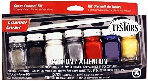 Testors Enamel Paint Set, 9115X, Gloss