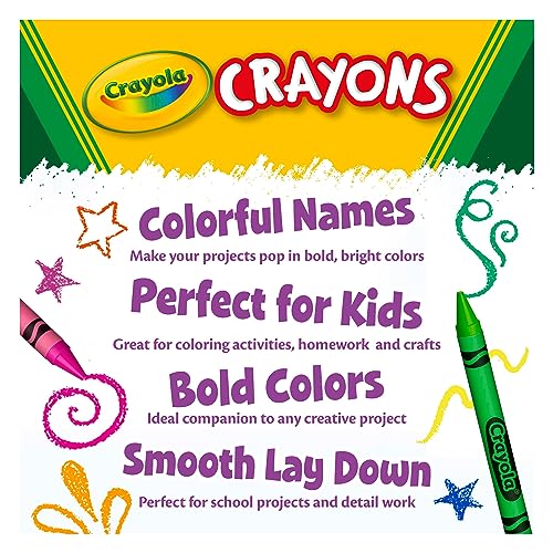 Crayola Crayon Classpack, 800 Count, Bulk School Supplies For Teachers, Large Crayon Box, 8 Colors