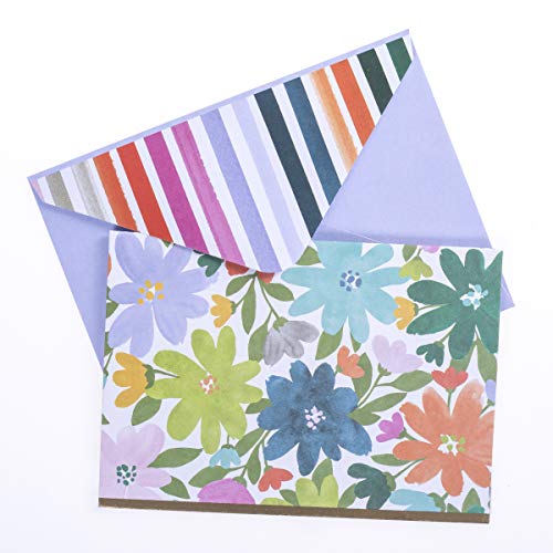 Graphique Boxed Cards, Flower Power – Includes 16 Cards with Matching Envelopes and Storage Box, Cute Stationery Made on Durable Cardstock, Cards Measure 4” x 5.625”