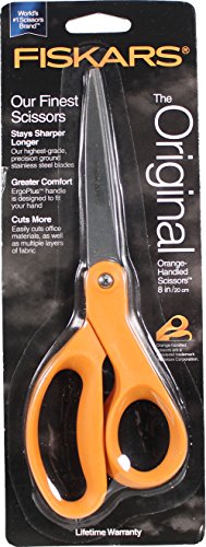 Fiskars Straight Handle Craft Scissors, 8 Inches, Stainless Steel Blades