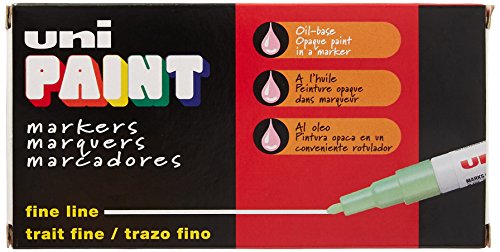 Uni-Paint 63701 Markers, Fine Point, Black, Set Of 12