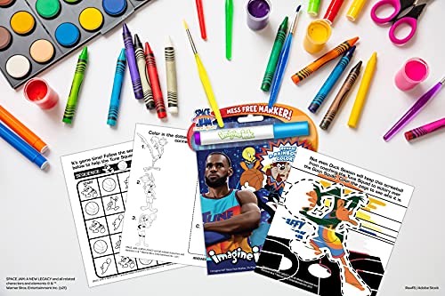 Bendon Space Jam: A New Legacy 20 Page Imagine Ink Coloring and Activity Book with 1 Mess Free Marker (Looney Tunes) 50784