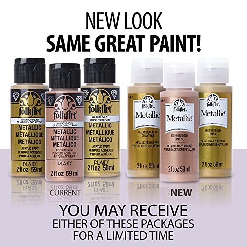 FolkArt K659 PAINT ACRYLIC METALLIC PEARL 2OZ, 2 Fl Oz (Pack of 1)