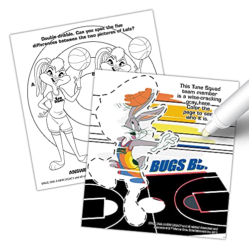 Bendon Space Jam: A New Legacy 20 Page Imagine Ink Coloring and Activity Book with 1 Mess Free Marker (Looney Tunes) 50784