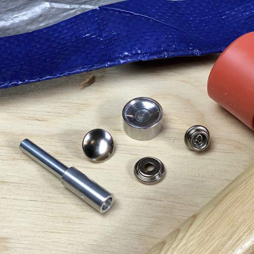 General Tools 1267 Screw Snap Fastener Kit with 6 Fasteners,Silver