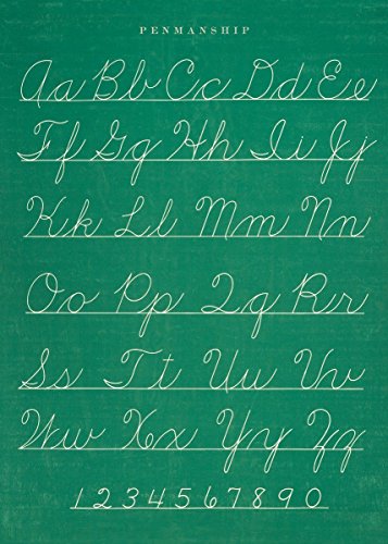 Cavallini & Co. Chalkboard Penmanship Chart Decorative Decoupage Poster Wrapping Paper Sheet