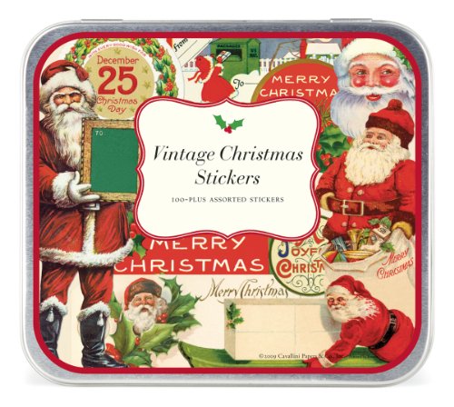 Cavallini Decorative Stickers Vintage Christmas, Assorted