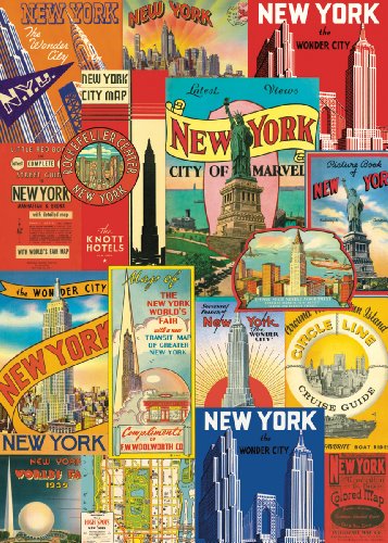 Cavallini & Co. New York City Decorative Decoupage Poster Wrapping Paper Sheet