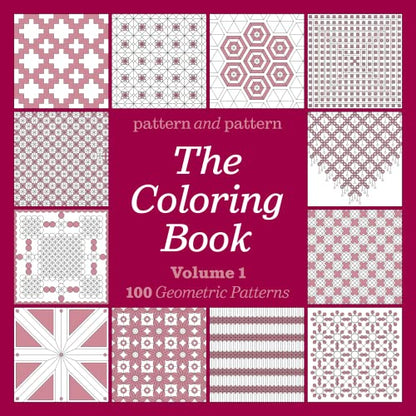 Pattern and Pattern - The Adult Coloring Book Set (Vol. 1 & 2) incl. BONUS Christmas Coloring Book | 220 Geometric Patterns | Adult Coloring Book For Women | Mindfulness, Relaxation & Self Care