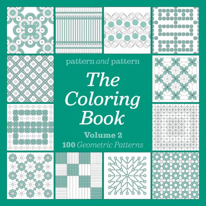 Pattern and Pattern - The Adult Coloring Book Set (Vol. 1 & 2) incl. BONUS Christmas Coloring Book | 220 Geometric Patterns | Adult Coloring Book For Women | Mindfulness, Relaxation & Self Care