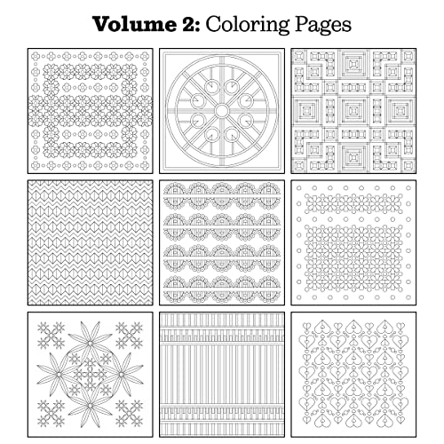 Pattern and Pattern - The Adult Coloring Book Set (Vol. 1 & 2) incl. BONUS Christmas Coloring Book | 220 Geometric Patterns | Adult Coloring Book For Women | Mindfulness, Relaxation & Self Care