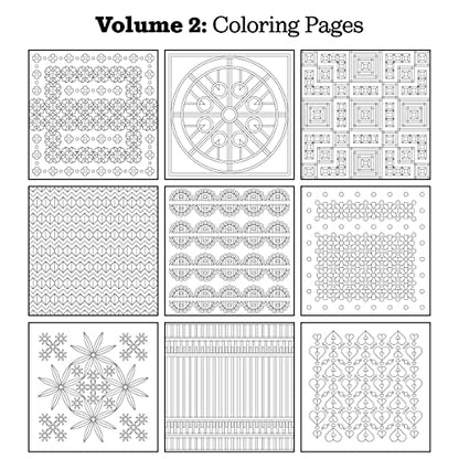 Pattern and Pattern - The Adult Coloring Book Set (Vol. 1 & 2) incl. BONUS Christmas Coloring Book | 220 Geometric Patterns | Adult Coloring Book For Women | Mindfulness, Relaxation & Self Care