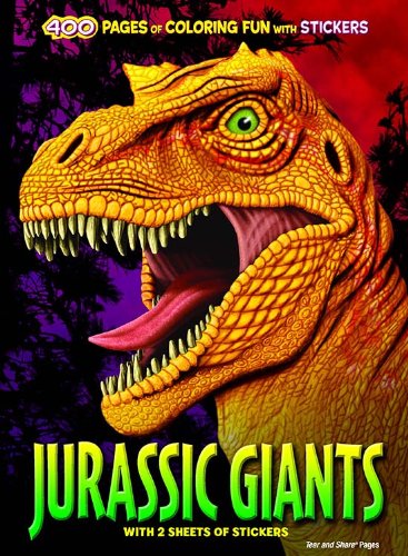 Bendon Jurassic Giants 400 Pages of Coloring Fun with Stickers