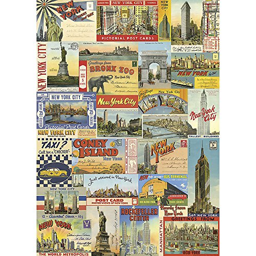 Cavallini Decorative Paper - New York Postcards 20"x28" Sheet