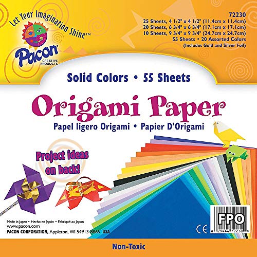 Pacon Origami Paper, Pack Of 55 Sheets