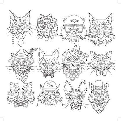 Kaisercraft Colouring Book Cats & Dogs, 25 x 25 x 0.6 cm, White