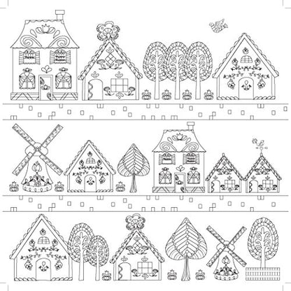 Kaisercraft Folk Dance-Kaiser Coloring Book, 24.89x24.63x0.76 cm, Multicolour