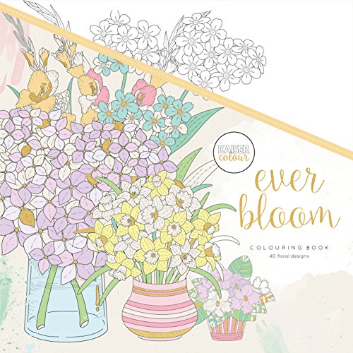 Kaisercraft KaiserColour Perfect Bound Coloring Book-Ever Bloom, 24.61x24.61x0.71 cm, Multicoloured