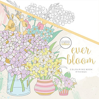 Kaisercraft KaiserColour Perfect Bound Coloring Book-Ever Bloom, 24.61x24.61x0.71 cm, Multicoloured