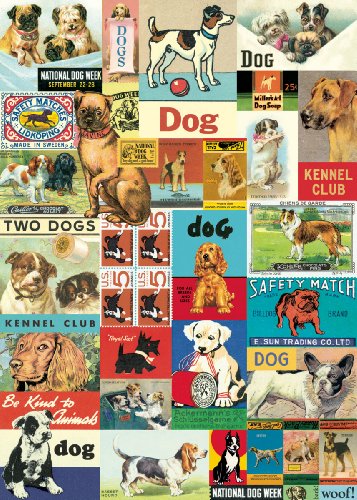 Cavallini & Co. Vintage Dogs Decorative Decoupage Poster Wrapping Paper Sheet